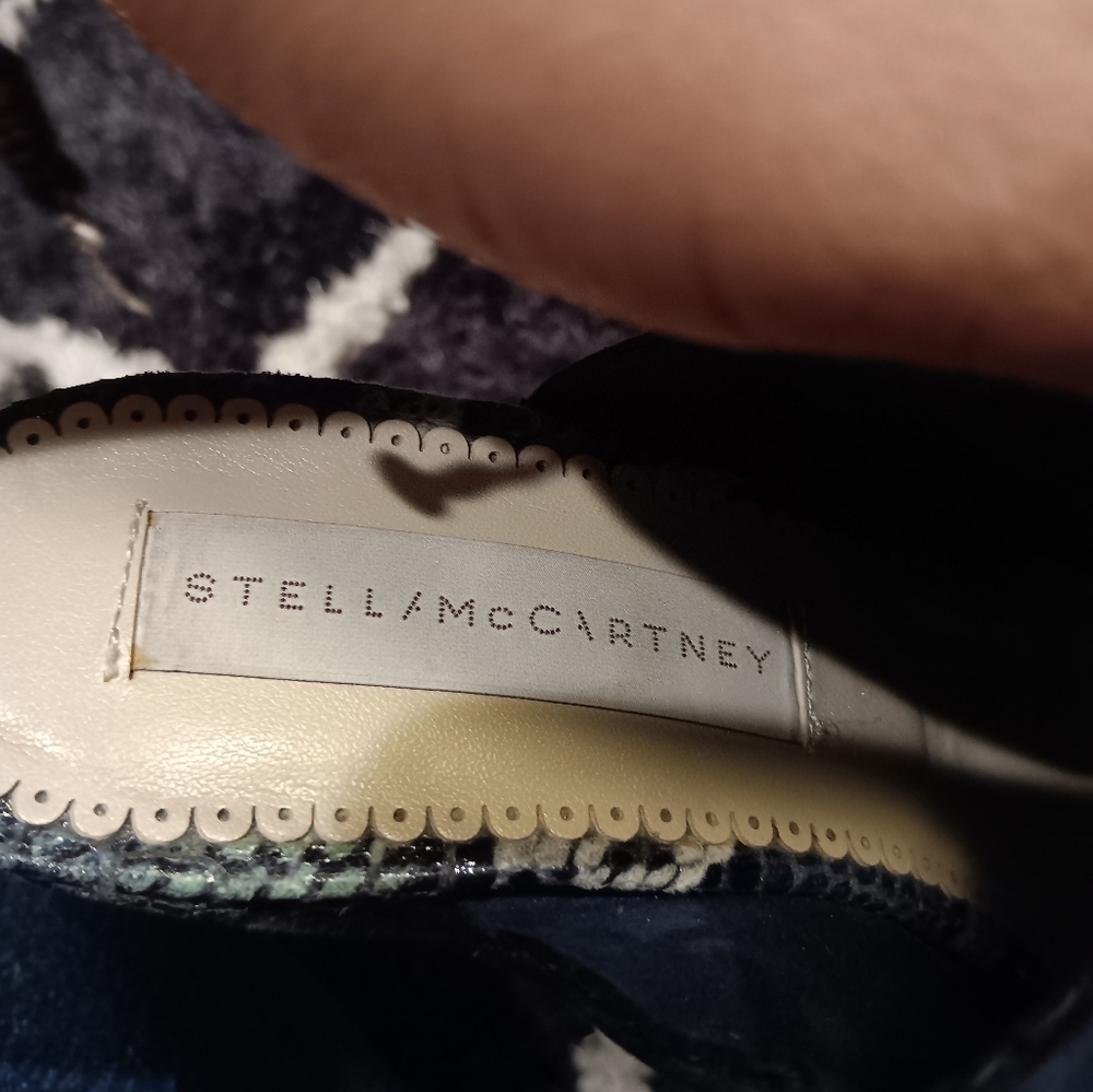 Stella McCartney Blue and Snake Print Mules Sz 9 - Picture 7 of 7